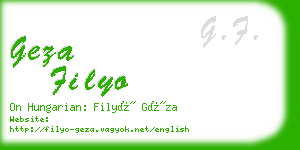 geza filyo business card
